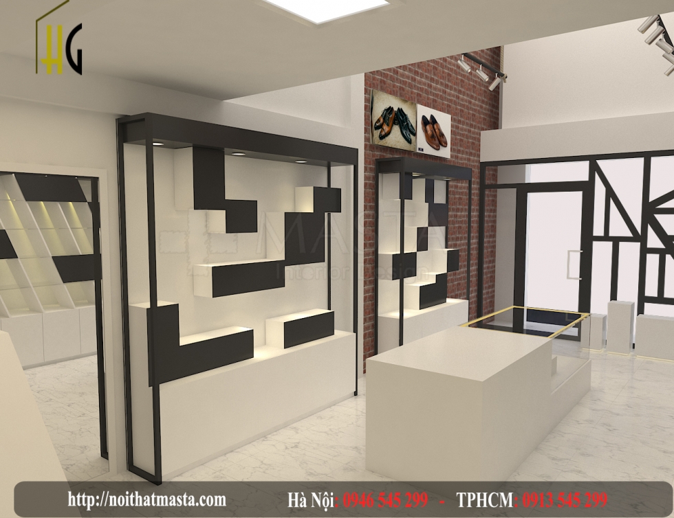 Thiết kế shop giày dép - anh điền